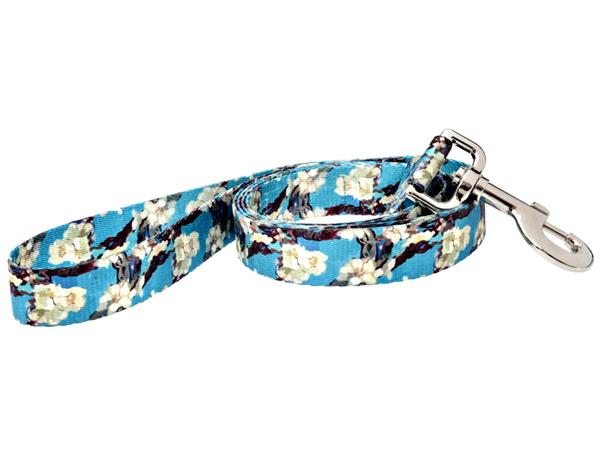 Fashion dog leash - 5ft Van Gogh Almond Blossom